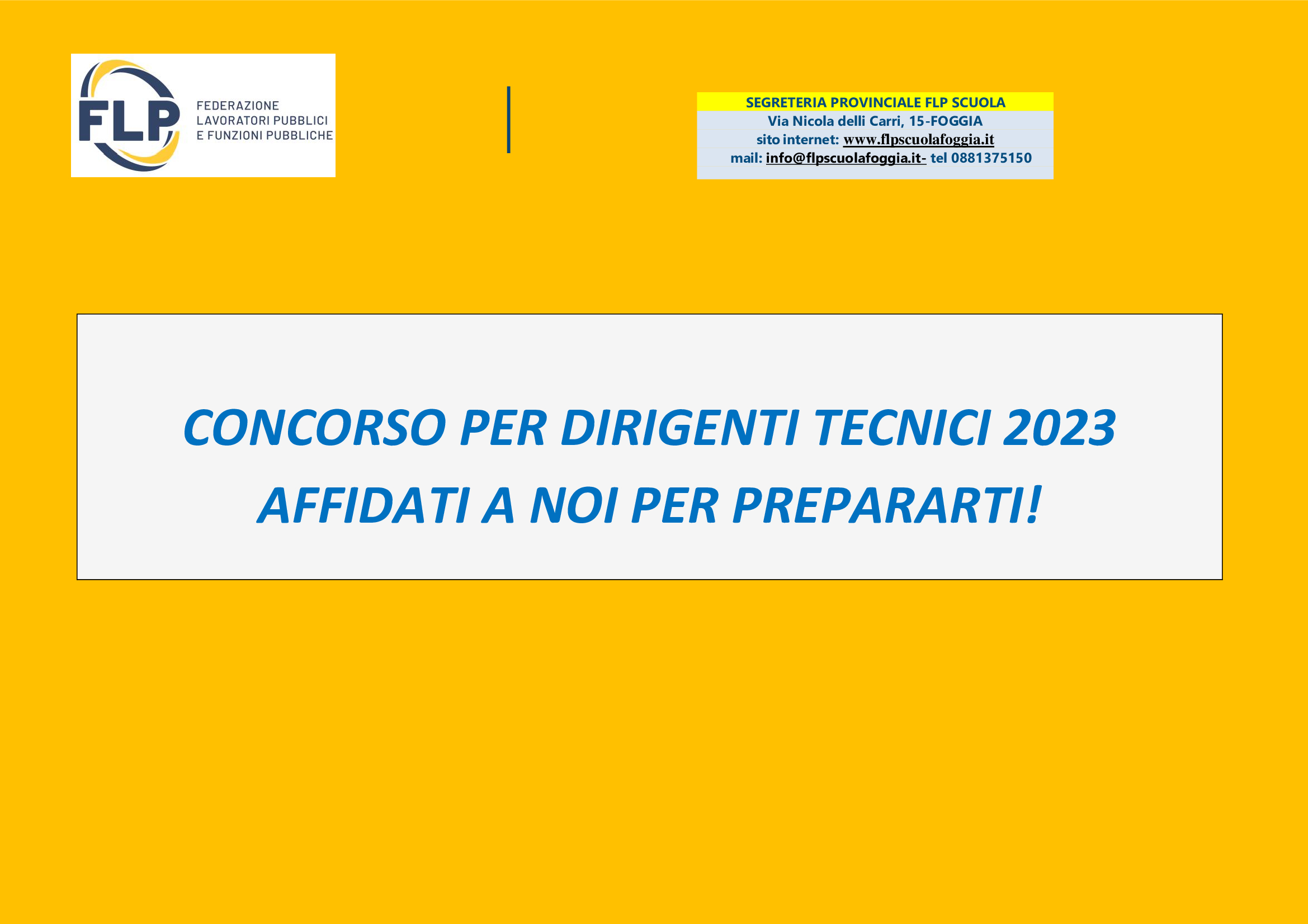 CONCORSO STRAORDINARIO TER: CALENDARIO PROVA SCRITTA- 11-12 MARZO  INFANZIA/PRIMARIA E 13-19 MARZO SCUOLA SECONDARIA - flp scuola foggia