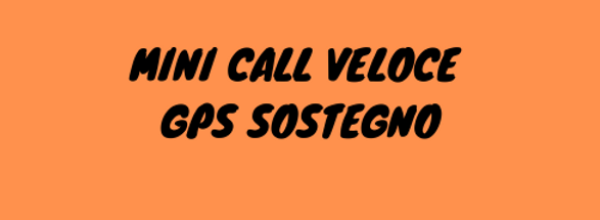 MINI CALL VELOCE SU POSTI DI SOSTEGNO DA PARTE DEI DOCENTI INCLUSI NELLE GPS 1 ^ FASCIA SOSTEGNO