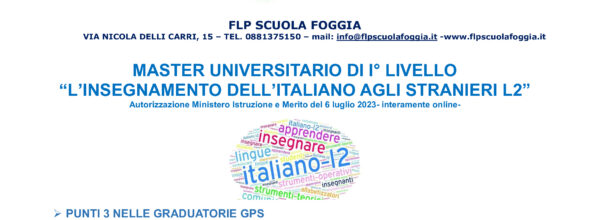 MASTER ITALIANO L2 L’INSEGNAMENTO DELL’ITALIANO AGLI STRANIERI, L2: ATTIVATO CORSO E APERTE ISCRIZIONI – CHIARIAMO COSA E’ IL MASTER
