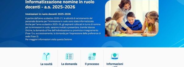 IMMISSIONI IN RUOLO 2025/2026: LE PRIME ISTRUZIONI MINISTERIALI – DOMANI IL MIM FORNIRA’ I DATI RELATIVI ALLA PROCEDURA- ECCO LA PAGINA CON LE PRIME INDICAZIONI