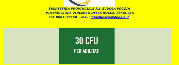 CONSEGUIMENTO ABILITAZIONE DA 30 CFU- AI SENSI ART.13 DPC 4 AGOSTO 2023 PRESSO UNIVERSITA’ EC.CAMPUS- PROROGA DOMANDE AL 20 AGOSTO 2025- RECATI PRESSO LA NOSTRA SEDE PER FORMALIZZARE L’ADESIONE