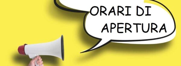 ORARIO DI APERTURA SEDE NEL PERIODO PASQUALE