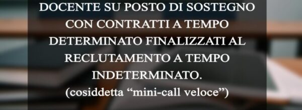 MINI CALL VELOCE 2025: RIEPILOGO POSTI DISPONIBILI ED ISTRUZIONI
