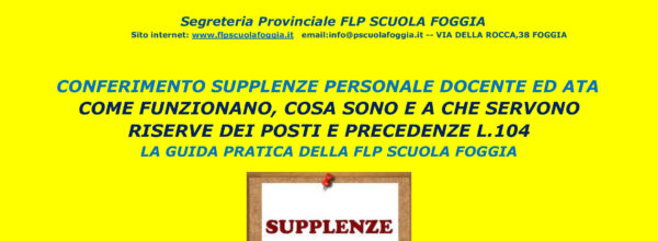 CONFERIMENTO SUPPLENZE ANNUALI DA GAE E GPS PERSONALE DOCENTE: ECCO COME SARANNO APPLICATE LE RISERVE DEI POSTI E LE PREFERENZE NELLA SCELTA DELLA SEDE
