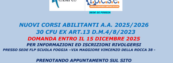 CORSI ABILITANTI DA 30 CFU: DOPO L’UNIVERSITA’ E-CAMPUS ANCHE  LINK-CAMPUS UNIVERSITY  PUBBLICA IL  RELATIVO BANDO