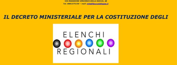 ELENCHI REGIONALI PER IL RUOLO: PUBBLICATO IL DECRETO MINISTERIALE – TUTTO CIO’ CHE C’E’ DA SAPERE