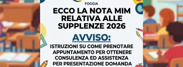 CONFERIMENTO SUPPLENZE ANNUALI PERSONALE DOCENTE A.S. 2026/2027: LA NOTA MINISTERIALE